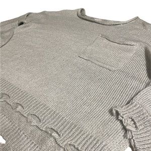 Freshman 1996 Distressed Cropped Sweater - Size M